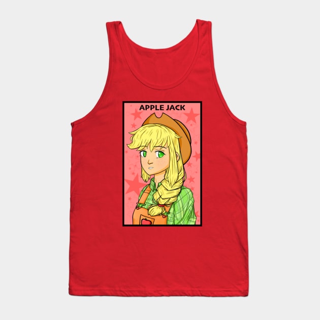 Apple Jack - My Little Pony Equestria Girls Tank Top by indieICDtea